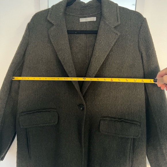 Vince Army Green Wool Coat - Picture 4 of 11
